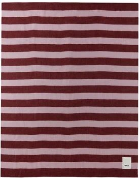 推荐Burgundy & Pink Stripe Pure New Wool Blanket商品