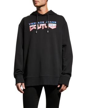 了解范思哲衬衫, Versace | Men's Crystal Logo Pullover Hoodie商品图片 
