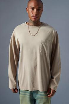 BDG | BDG Distressed Long Sleeve Pocket Tee商品图片,额外7折, 额外七折