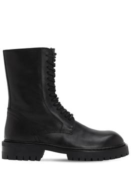 product 30mm Brushed Leather Combat Boots image