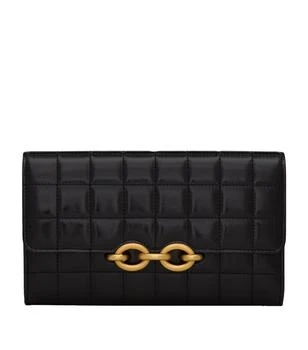 Yves Saint Laurent | Leather Matelassé Maillon Wallet 