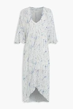 IRO | Camasa asymmetric printed silk-chiffon midi dress 1.5折
