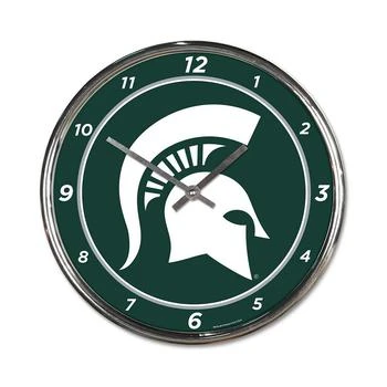 Wincraft | Michigan State Spartans Chrome Wall Clock,商家Macy's,价格¥262