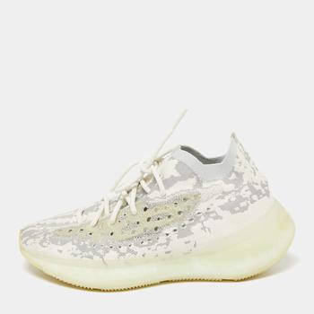 yeezy380, [二手商品] YEEZY | Yeezy x Adidas White/Grey Knit Fabric And Mesh Boost 380 Alien Sneakers Size 42商品图片 