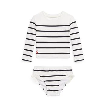 Ralph Lauren | Striped Stretch Two-Piece Swimsuit (Infant),商家Zappos,价格¥297