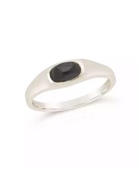 Sterling Forever | Onyx Signet Ring,商家Macy's,价格¥432