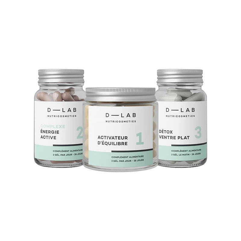 D-Lab | 激活肠道套装1月周期 3瓶 纤体s腰燃卡平大肚腩,商家VP FRANCE,价格¥655