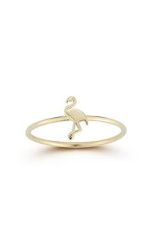 Ember Fine Jewelry | 14K Gold Flamingo Ring,商家Premium Outlets,价格¥1159