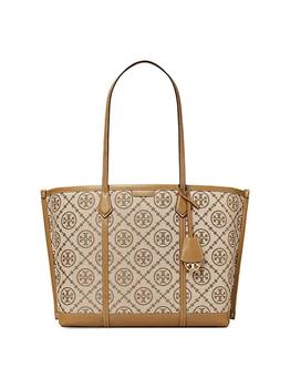 tory burch托特包, Tory Burch | Perry T Monogram Jacquard Triple-Compartment Tote商品图片 