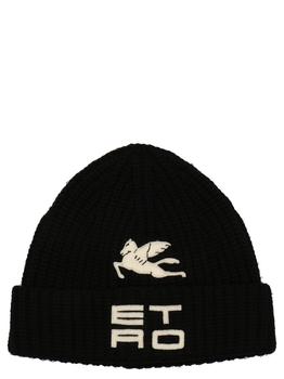 ETRO | Etro Logo-Patch Knitted Beanie商品图片,6.2折
