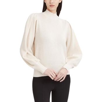 BCBG | BCBGMAXAZRIA Womens Metallic Pullover Mock Turtleneck Sweater商品图片,2.5折起, 独家减免邮费