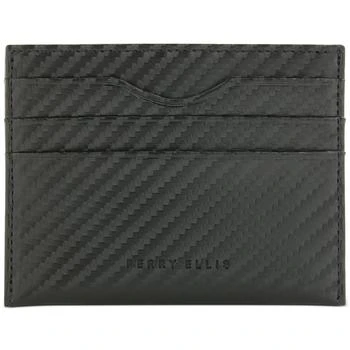 Perry Ellis | Perry Ellis Portfolio Mens Carbon Fiber Leather Slim Card Case,商家BHFO,价格¥79