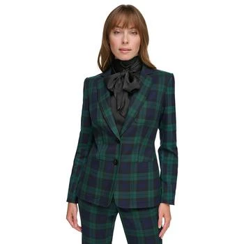 Tommy Hilfiger | Women's Plaid Two-Button Blazer 