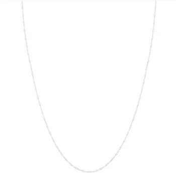 Pompeii3 | 10k White Gold 1-millimeter Singapore Chain (18-inch),商家Premium Outlets,价格¥914