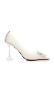 推荐Amina Muaddi - Begum Crystal-Embellished PVC Pumps - Grey - IT 37.5 - Moda Operandi商品