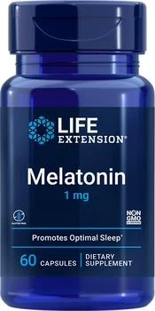 Life Extension | Life Extension Melatonin, 60 - 1 mg (1 mg, 60 capsules),商家Life Extension,价格¥36