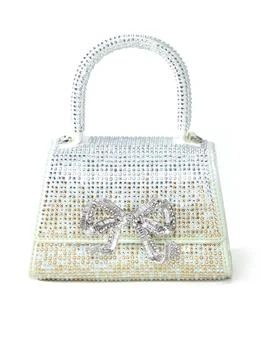 推荐Green Ombre Rhinestone Bow Micro Bag商品