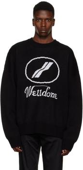 商品We11done | Black Jacquard Sweater,商家SSENSE,价格¥2411图片