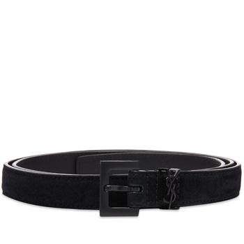 推荐Saint Laurent YSL Metal Logo Belt商品