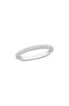 DELMAR | Sterling Silver Created Moissanite Band Ring,商家Nordstrom Rack,价格¥435