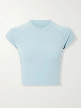 SKIMS | New Vintage 插肩短款 T 恤 （颜色：denim）,商家NET-A-PORTER,价格¥339