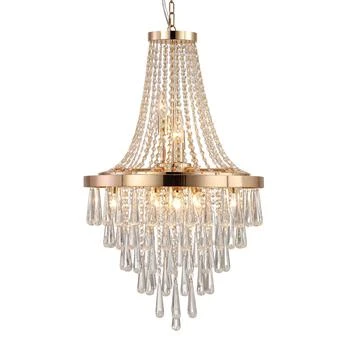 Simplie Fun | Gold Crystal Chandeliers,商家Premium Outlets,价格¥1659