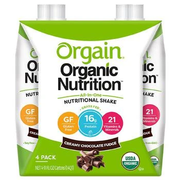推荐Organic Nutrition All-In-One Nutritional Shake Creamy Chocolate Fudge商品