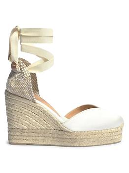 加拿大Castaner, CASTAÑER | Chiara Satin Platform Wedge Espadrilles商品图片 