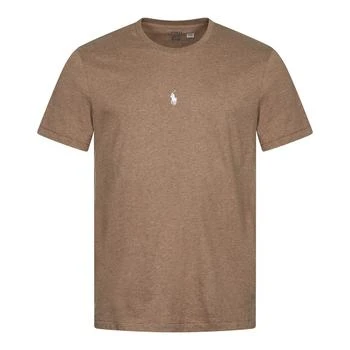 推荐Polo Ralph Lauren Centre Logo T-Shirt - Dark Taupe Heather商品