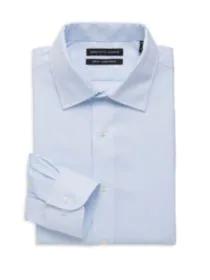 product Solid-Hued Slim-Fit Dress Shirt image