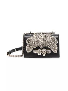 Alexander McQueen | Mini Jeweled Leather Satchel 