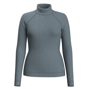 SmartWool | Smartwool - Womens Thermal Merino Rib Turtleneck - XL Lead Heather商品图片,