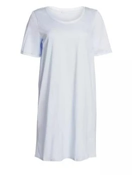 Hanro | Cotton Deluxe Short-Sleeve Gown 