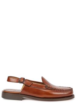 product Raiguer brown leather slingback loafers image