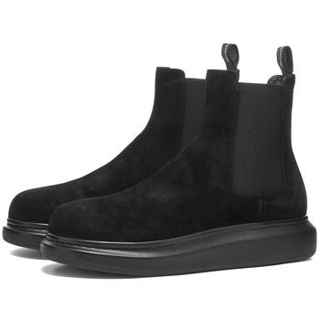 推荐Alexander McQueen Suede Chelsea Wedge Sole Boot商品