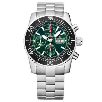 Revue Thommen | Diver Chronograph Automatic Green Dial Mens Watch 17030.6122商品图片,2.6折