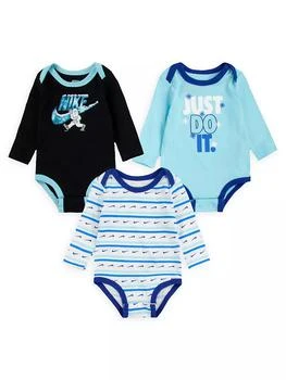 推荐Baby's 3-Pack Happy Logo Bodysuit Set商品