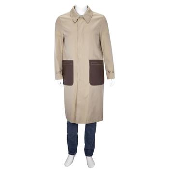 burberry大衣, Burberry | Cotton Gabardine Car Coat With Leather Detail商品图片 6.9折