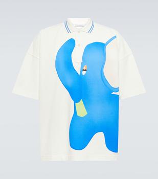 推荐Elephant printed cotton polo shirt商品