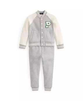 Ralph Lauren | Toddler and Little Boys 2-Piece Fleece Baseball Jacket and Jogger Pants Set,商家Macy's,价格¥410