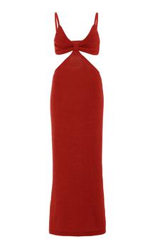 推荐Cult Gaia - Women's Serita Cotton-Blend Ribbed-Knit Cutout Dress - Red - XS - Moda Operandi商品