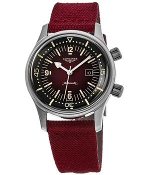 Longines | Longines Legend Diver Bordeaux Dial Fabric Strap Women's Watch L3.374.4.40.2 7.5折, 独家减免邮费
