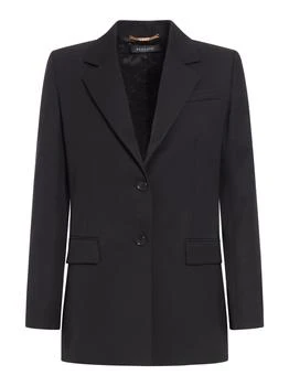 Versace | blazer with logo patch,商家Suit Negozi Row,价格¥19412