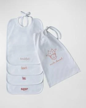 Marie Chantal | Kid's Embroidered Bib Set,商家Neiman Marcus,价格¥524