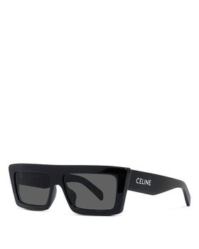 Celine | Women's Monochroms Rectangular Sunglasses, 57mm商品图片,