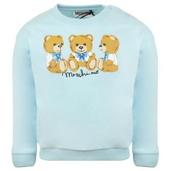 商品Moschino | Sky Blue Three Teddy Baby Sweatshirt,商家Designer Childrenswear,价格¥474图片