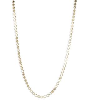 推荐Argento Vivo Two Tone Flat Bead Collar Necklace, 16-18"商品