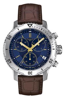 推荐Men's PRS200 Swiss Quartz Leather Strap Watch, 42mm商品