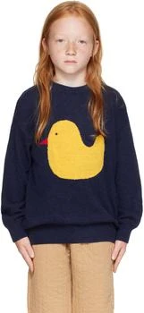 BOBO CHOSES | 海军蓝 Rubber Duck 儿童毛衣,商家SSENSE CN,价格¥628
