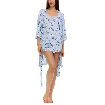 Flora Nikrooz, Flora Nikrooz | Adalynn Wrap Robe, Cami & Shorts Travel Pajama Set商品图片 5折×额外7折, 额外七折